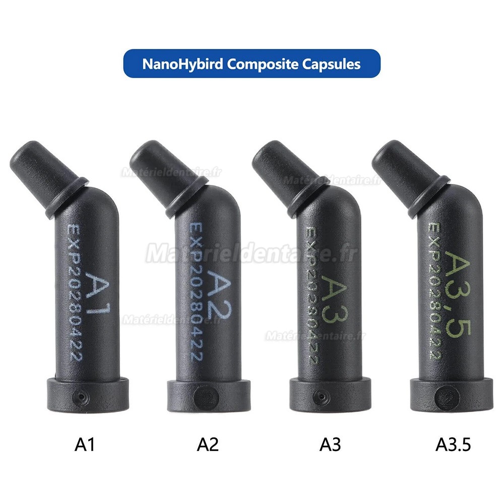 10 Capsules/boîte A1/A2/A3/A3.5 Résine composite dentaire photopolymérisable